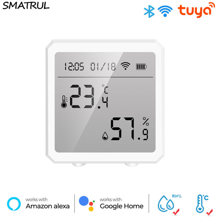 (Preorder)SMATRUL%20Tuya%20Temperature%20And%20Humidity%20Sensor,%20Wifi%20Smart%20Home%20Indoor%20Hygrometer%20Alarm%20Battery%20LCD%20Display%20For%20Alexa%20Google%20for%20Android%20IOS%20APP%20Control%20-%20Image%209