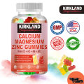 (Preorder)KIRKLAND Calcium Magnesium Zinc Gummies - Helps Strengthen Bones and Teeth, Muscles, and Immunity. 