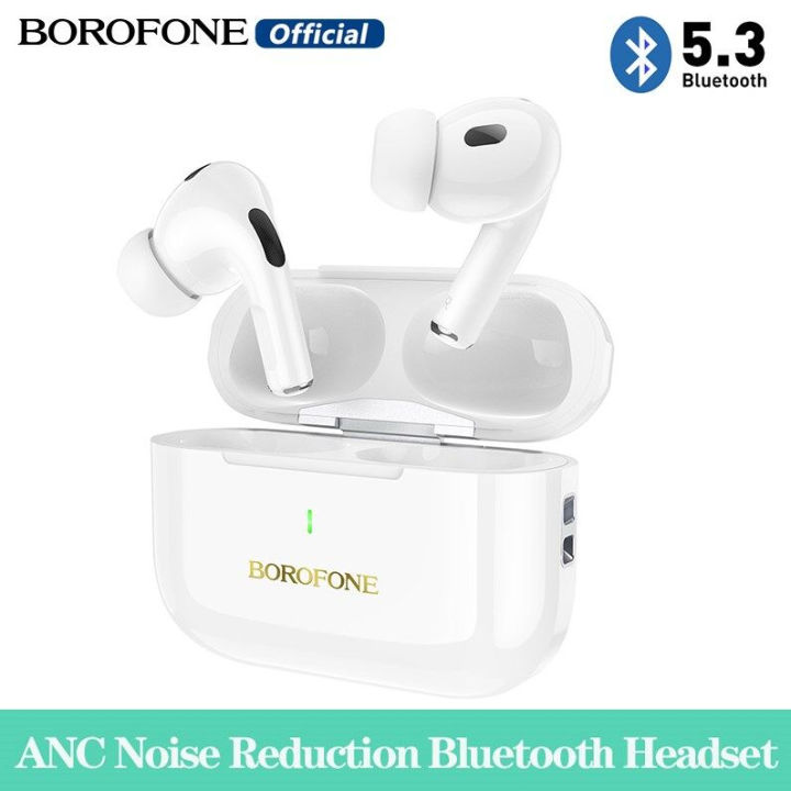 (Preorder)BOROFONE BW59 Plus TWS True Wireless ANC Noise Reduction Bluetooth Headset with Microphone Touch Control Earphone HD Stereo In-Ear Sports Earphone for All Smartphones Universal