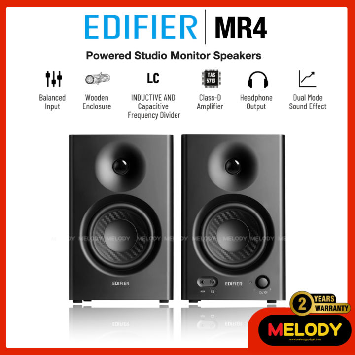 Sound Edifier Monitor (Preorder) Edifier MR4 Powered Sound. Studio Monitor Speakers ...