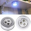 LED Touch Night Emergency Light Lamp, Stick On Wall Ceiling, Battery Operated. 
