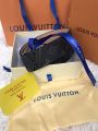 Louis Vuitton LV Initiales Reversible Belt Monogram Eclipse Taiga 40MM Black for Men-  Discover luxury and style. 