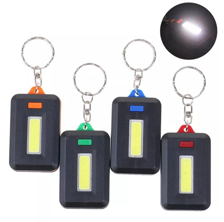 Cob flashlight keychain mini led flashlight