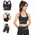 [Kiwis] Splicing Design with Two Colors Sportswear (Bra+Pant) for Women/Gym Wear/Sports Bra and short Pant/Short Set. 