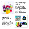 Inkjet Waterproof Vinyl Sticker | Rainbow Holographic Laser Pattern | White Matte | Comparable to Vinyl Inkjet | A4 Size Full Sheet Label | Inkjet Printers. 