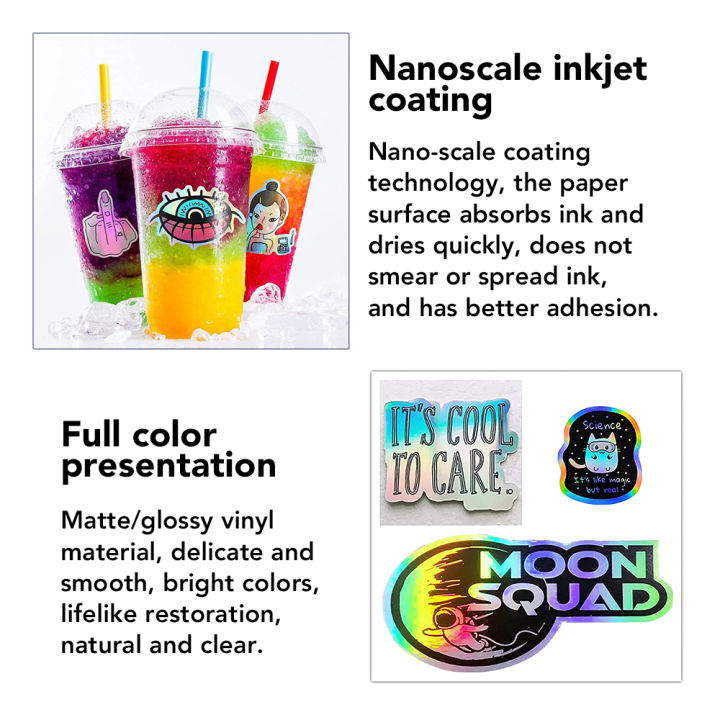 Inkjet%20Waterproof%20Vinyl%20Sticker%20%7C%20Broken%20Glass%20Laser%20Pattern%20%7C%20White%20Matte%20%7C%20Comparable%20to%20Vinyl%20Inkjet%20%7C%20A4%20Size%20Full%20Sheet%20Label%20%7C%20Inkjet%20Printers%20-%20Image%205
