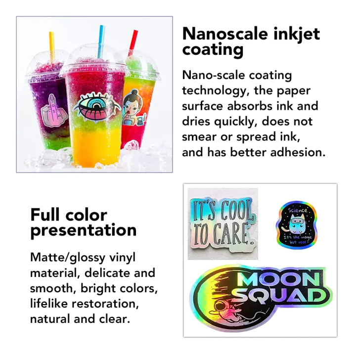 Inkjet%20Waterproof%20Vinyl%20Sticker%20%7C%20Rainbow%20Holographic%20Laser%20Pattern%20%7C%20White%20Matte%20%7C%20Comparable%20to%20Vinyl%20Inkjet%20%7C%20A4%20Size%20Full%20Sheet%20Label%20%7C%20Inkjet%20Printers%20-%20Image%205