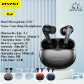 Awei T62 4 Mic ENC Earphones BT 5.3 Earbuds TWS. 