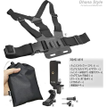 (Preorder) Chest Strap Belt for Smartphones, Wearable Cameras, Quick Release Vest Mount Adapter, Hands-Free Shoulder Strap, POV Video Shooting Accessories (Chest Strap). 