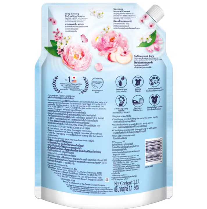 Downy%20Concentrated%20Fabric%20Softener%20Peach%20Blossom%201.1ltr%20-%20Image%204