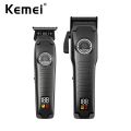 Kemei Salon Hair Cutting Machine km-1827 Professional Rechargeable Cordless Electric Barber Men Hair Trimmer Clipper Set. 
