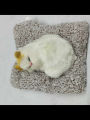 Clover Display Mold Sleeping Cat Design Purifying Air Plastic CartoonSimulation Animal Model for Car Kitten Models Home Decoration Toy(အနံ့စုပ်ကြောင်ရုပ်လေး). 