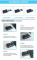 Notebook cooler laptop side suction USB exhaust fan. 