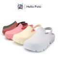 (Preorder) Hello Polo Slippers, Big Head Shoes, 3.2 cm Thick Heels, Very Soft Soles, Non-Slip, Platform Slippers for Women and Men, Suitable for the Season HP8025  အမျိုးသား/သမီးစီးကွင်းထိုးဖိနပ်. 