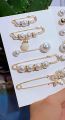 5 in 1 Pearl Brooch Pins Fashion Waist Adjuster Clips. 
