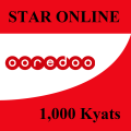 Ooredoo Bill 1,000 Kyats ( PIN CODE ). 