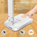 Led Desk Lamp Three-speed Touch Dimming Foldable Reading Student Study Eye Protection Table Light Night Bedroom Lamps- Desk Lamps စာကြည့်မီးအိမ် မျက်လုံးကိုအကာကွယ်ပေးသောအလင်းရောင် သုံးမျိုးပါဝင်သည်. 