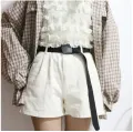 Men's belt, plastic buckle, nylon strap, no need to drill holes, cloth belt, fashion belt, nylon strap belt. 