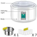1.5L Yogurt Maker with 7 Glass Ferment Jars Automatic Yogurt Machine Household DIY Automatic Yogurt Tools Kitchen Appliance 220V 1.5L Yogurt Maker with 7 Glass Ferment Jars Automatic Yogurt Machine Household DIY Automatic Yogurt Tools Kitchen Appliance 2. 