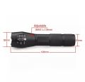 Turbo light ultrafire 2200LM CREE XML T6 LED zoomable flashlight. 