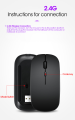 Ultra-thin rechargeable wireless mouse. 