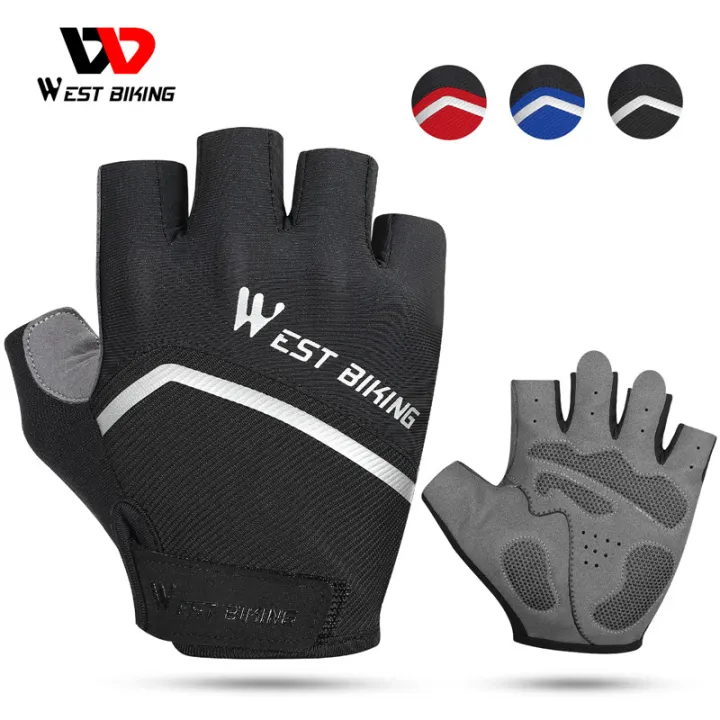 (Preorder)WEST%20BIKING%20Half%20Finger%20Breathable%20Cycling%20Gloves%20Anti%20SLIP%20Pad%20Motorcycle%20MTB%20Road%20Bike%20Gloves%20Men%20Women%20Sports%20Cycling%20Gloves%20%E1%80%A1%E1%80%AC%E1%80%B8%E1%80%80%E1%80%85%E1%80%AC%E1%80%B8%E1%80%9C%E1%80%80%E1%80%BA%E1%80%A1%E1%80%AD%E1%80%90%E1%80%BA%20-%20Image%202