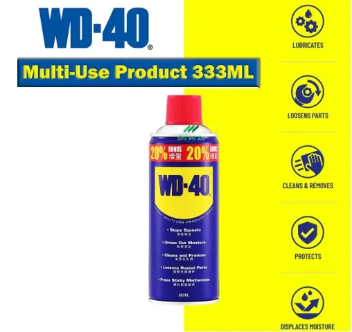 WD-40 MULTI-USE PRODUCT (333 ML) WD40 100% Original De-Rust Lubricant
