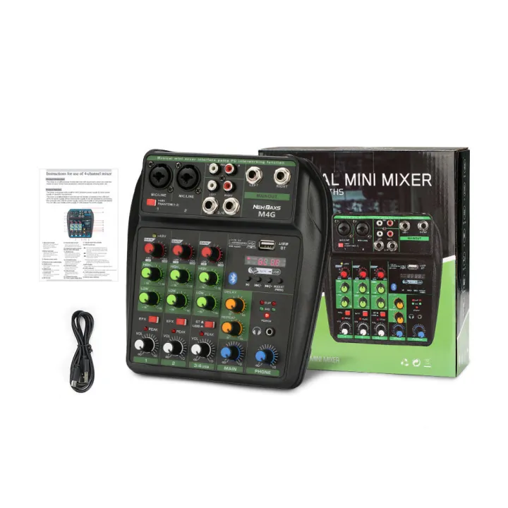 (Preorder)Newbaxs%20M4G%20professional%20audio%20mixer%204%20channel%2048V%20Phantom%20Power%20USB%20interface%20Bluetooth%20home%20live%20use%20professional%20audio%20equipment%20100%25%20genuine%20warranty%20-%20Image%207