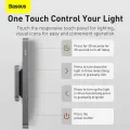 Baseus Magnetic LED Light Bar, Dimmable Table Desk Lamp with Touch Control, Rechargeable Study Light with 3 Modes, Under Cabinet Lights Battery Operated for Kitchen Reading Wardrobe Cupboard. 