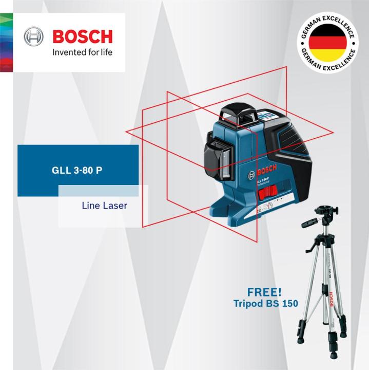 BOSCH GLL 3-80 P + BS 150 GLL 3-80 P + BS 150 Line Laser