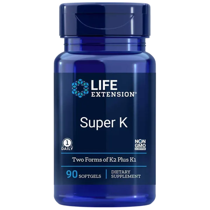 Life Extension - Super K Two Forms of K2 Plus K1 (90 Softgels)