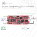 UPS Power Supply Module v2.0 for 3.7V Li-ion Battery (5-12V Input, 9/12V Output, 12W) - CE Store. 