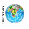 World Map Earth Globe Soft Squeeze Foam Sponge Ball Hand Wrist Exercise Anti-Stress Relief Ball. 