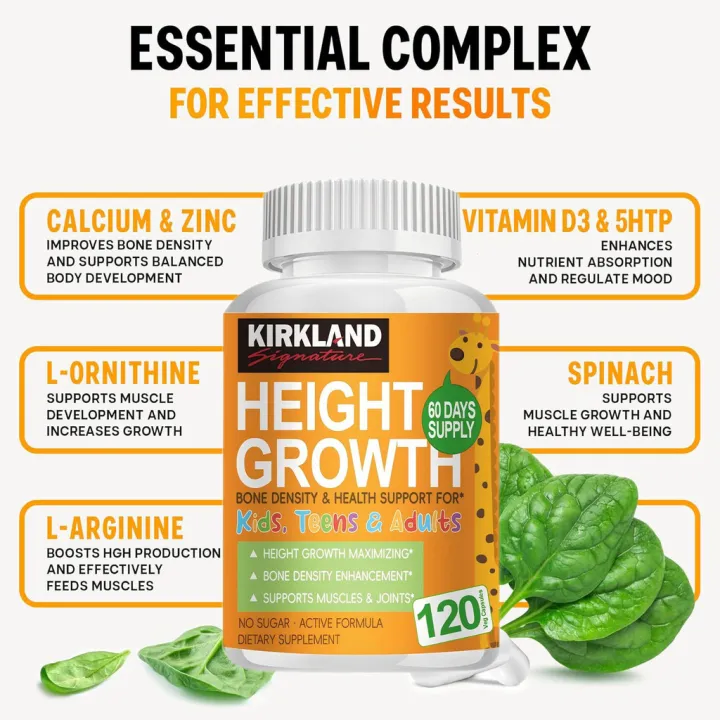 (Preorder)KIRKLAND%20Height%20Growth%20capsules%20Easy-to-absorb%20supplement%20-%20Image%206