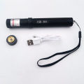 303 Rechargeable laser pen USB charging high power green laser light. 