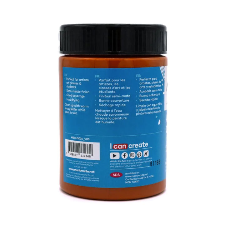 Burnt%20Sienna%20%E2%80%93%20300ml%20%E2%80%93%20Acrylic%20Paint%20%E2%80%93%20Mont%20Marte%20-%20Image%206