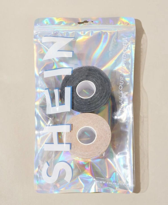 SHEIN brand 2 packs tape (Nude 5meter & Black 5meter) *Essential for modern fashion