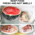 50pcs Disposable Plastic Food Cover Wrap Elastic Food Lids Refrigerator fruit food Stretch Dustproof Bowls Cups Cover. 