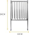 Folding Clothes Drying Rack Mobile Wing Type Drying Rack Indoor Floor Drying Rack Stainless Steel Folding Hanger for Easy Storage. 