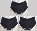 3piece - women's ice silk seamless underwear 3-piece mid-low waist. 
