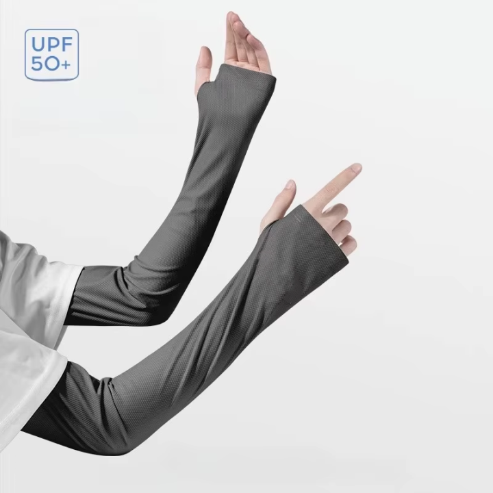 ❄️အပူကာလက်ရှည်အစွပ်☀️UV Protection Arm Sleeves💪