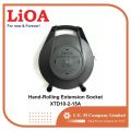 LiOA Hand-Rolling Extension Socket 10M (1 switch, 3 outlets). 
