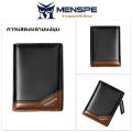 (Preorder) MENSPE Wallet RFID Card Holder Security Card Case Anti-theft RFID Blocking Wallet PU Leather အမျိုးသားသုံးပိုက်ဆံအိတ်. 