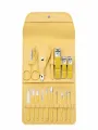 Stainless Steel Professional Pedicure Kit Nail Scissors Grooming Kit - Portable Travel Nail Manicure/Pedicure Tools kit for Men and Women with PU Leather Case. 