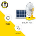 Sun King Solar Powered and Portable 16" Table Fan With Solar Panel. 