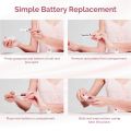 Finishing Touch Flawless Facial Hair Remover for Women, White/Rose Gold Electric Face Razor for Women with LED Light for Instant and Painless Hair Removal. 