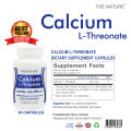 (Preorder) Calcium L-Threonate x 4 bottles, bone nourishment, Calcium The Nature Calcium L-Threonate THE NATURE. 