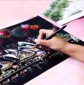 Creative DIY Gifts Scraping Paintings. 