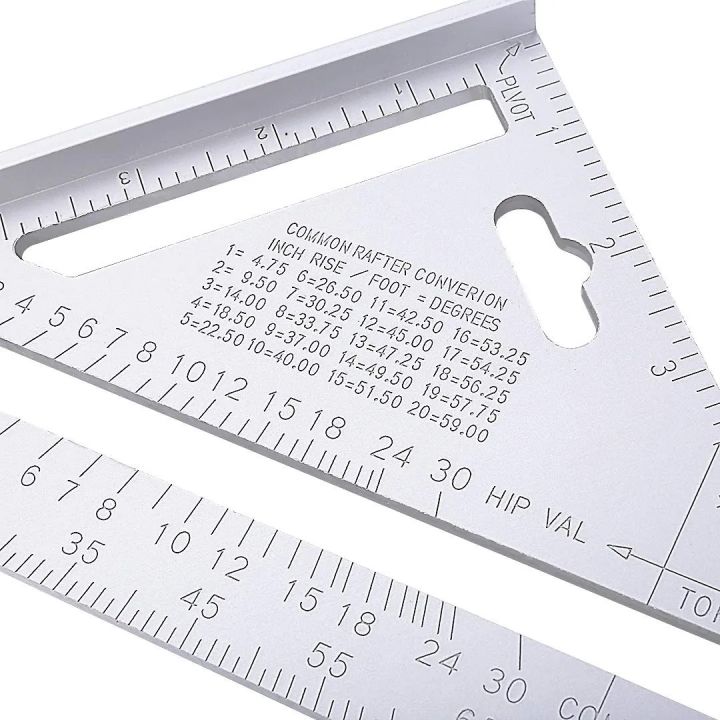 Clover%207inch%20Carpentry%20Tool%20with%20Sunken%20Scale,%20Aluminum%20Alloy%20Speed%20Square,%20Woodworking%20Ruler,%20Triangle%20Ruler%20(%20Grade%20-%20A%20)%20-%20Image%208