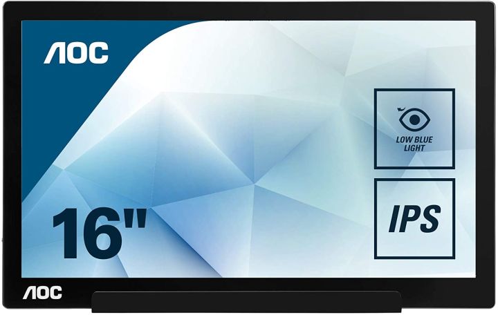 AOC i1601fwux 16-Inch IPS Extremely Slim USB-C Powered Portable Monitor ...